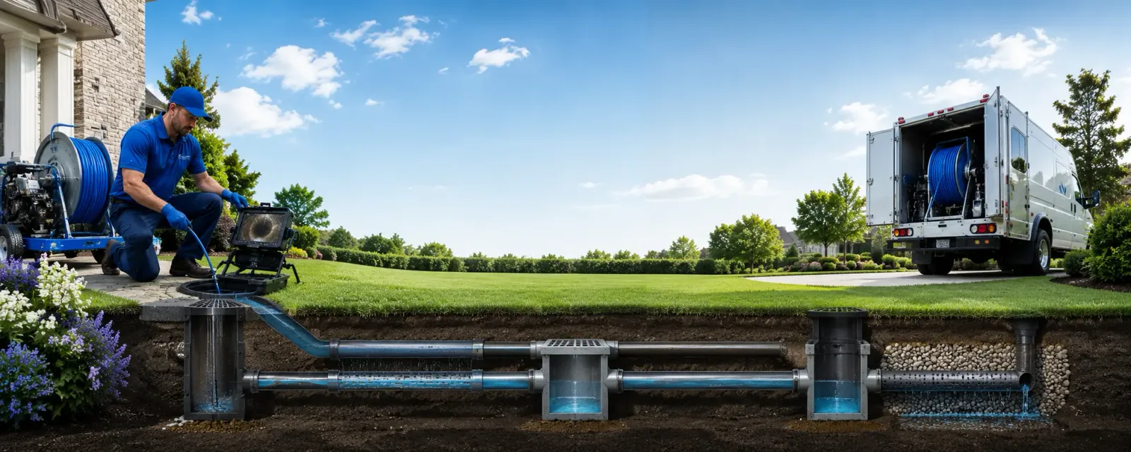 Outdoor drain cleaning information for Cambria, IL